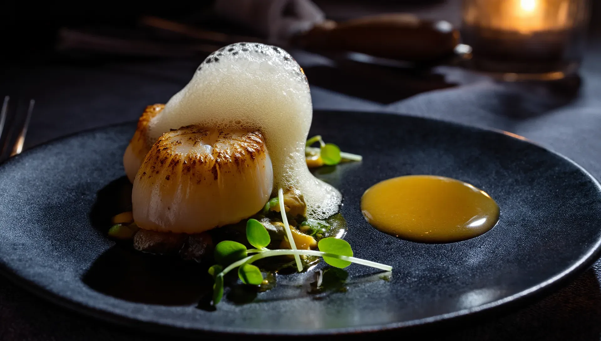 Vesper website — fine-dining restaurant web design concept by Kindling